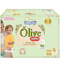 BabyJoy Olive Pants Baby Diapers XXL Size 6 Pull-Up Olive Oil 64 Pieces