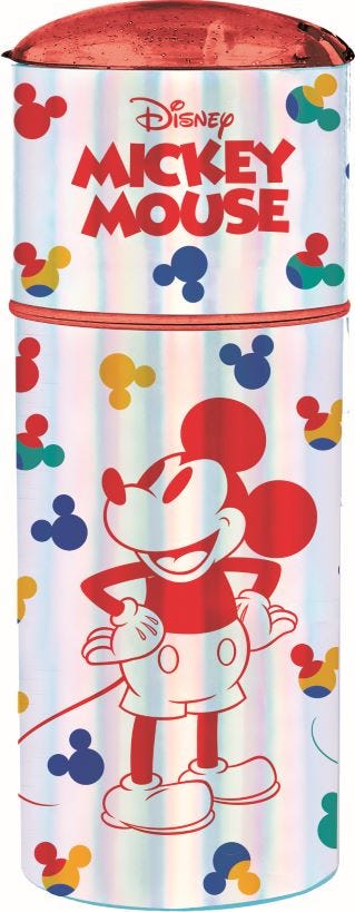 Disney Gold Sipper Bottle Mickey Built-In Straw Leakproof Lid 350 ml