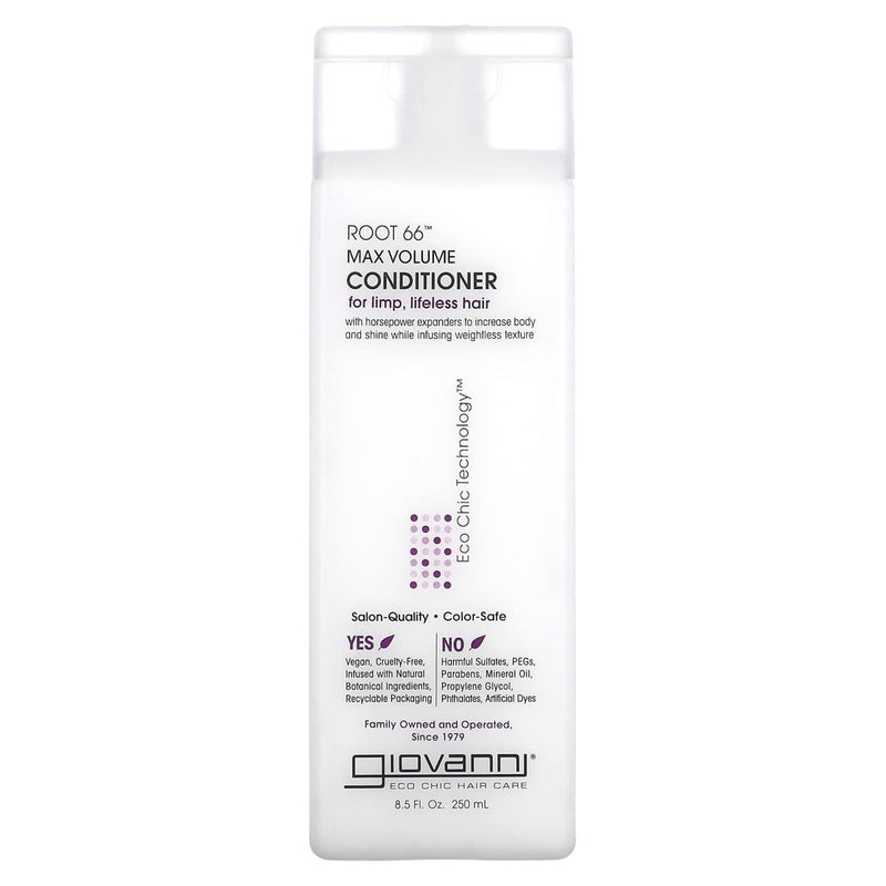 Giovanni Root 66 Max Volume Conditioner Plant-Based Botanical Formula Weightless Finish