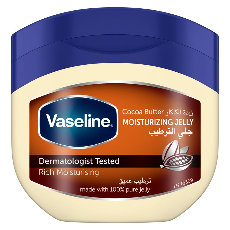 Vaseline Cocoa Butter Petroleum Jelly Moisturizer with Cocoa and Shea Butter 450 ml