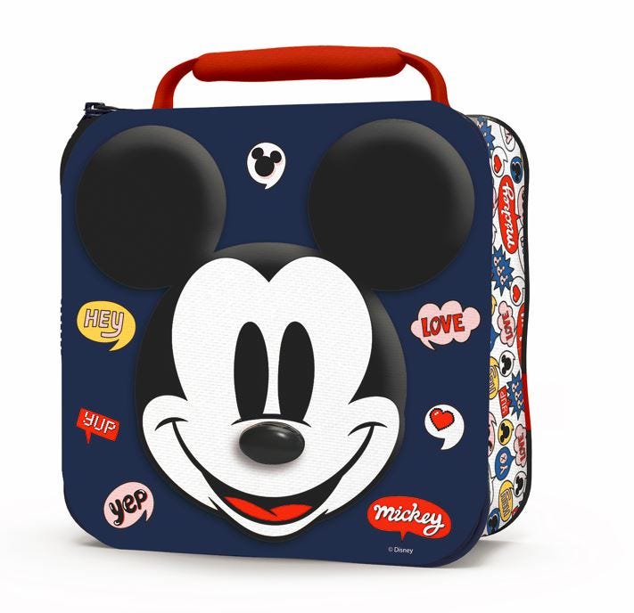 Disney 3D Insulated Lunch Bag Mickey with Matching 530 ml Bottle