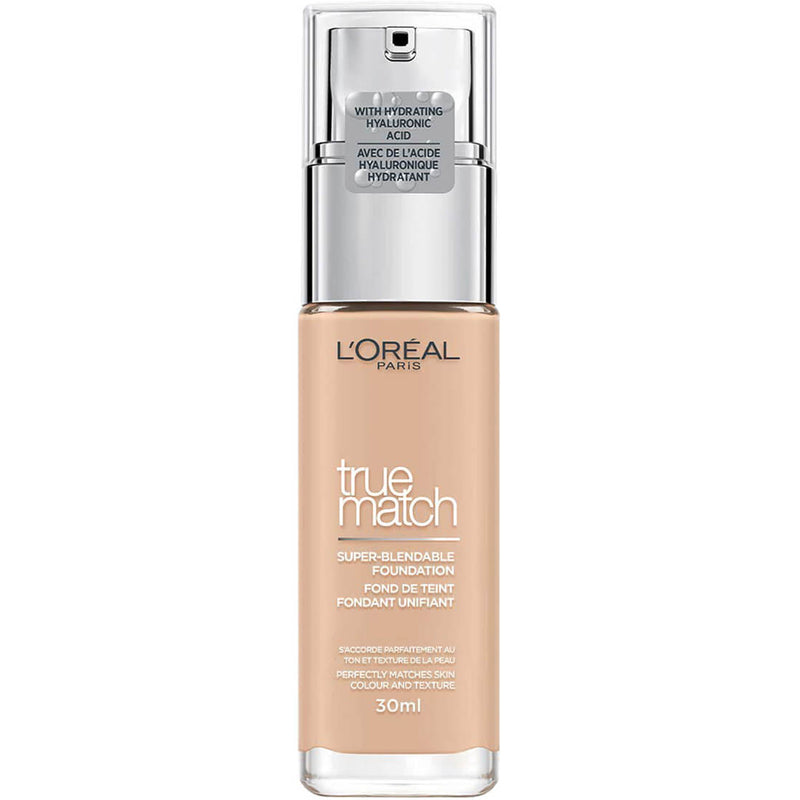 L'Oreal Paris True Match Liquid Foundation Natural Finish Hyaluronic Acid Vanilla Rose 2R/2C
