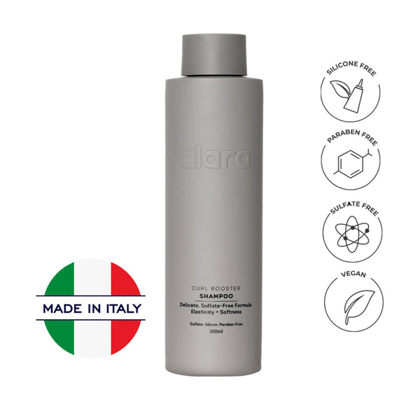 Clara Curl Booster Shampoo Sulfate-Free Ginseng Aloe Vera 300 ml