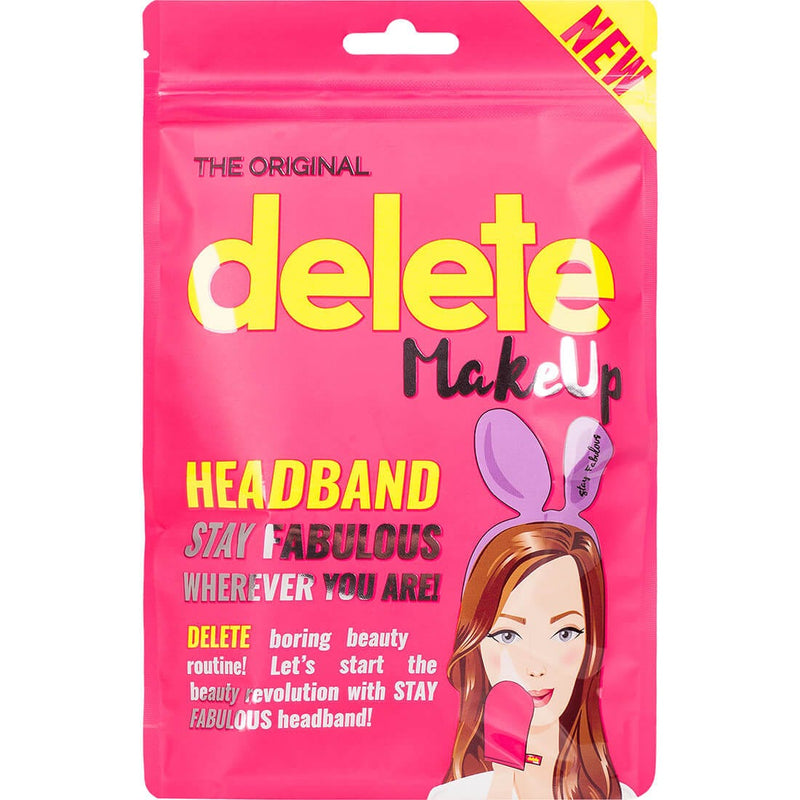Delete Makeup Hair Headband, Ultra-Soft One Size Beauty Routine Band