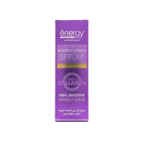 Energy Cosmetics Collagen Hair Restructuring Serum, Smoothing and Shine Care, 60ml