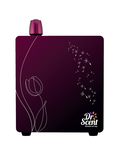 Dr. Scent Eco Tulip Purple Scent Diffuser with Logo, 100 m2