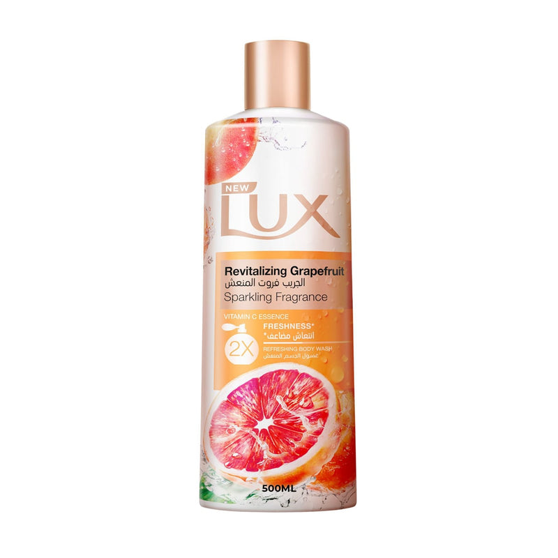 Lux Revitalizing Grapefruit Body Wash Vitamin C Creamy Lather 500ml