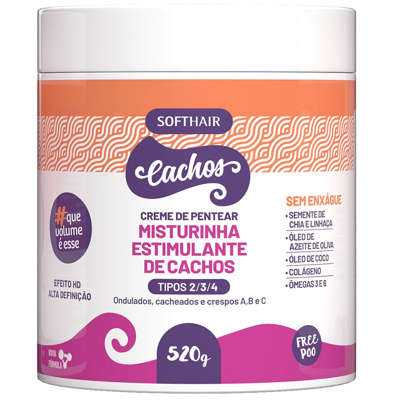 SOFTHAIR Curls Line Mask Mixer Treatment, Curl-Defining Botanical Formula, All Curl Types