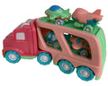 Xin Peng Yu 678A5 Inertia Transport Truck Set, Light and Sound Effects, 4 Sliding Cars