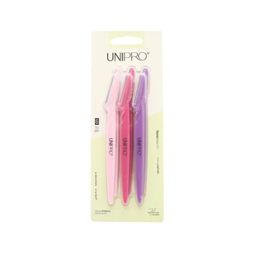Unipro Women's Razor Set with Protective Covers, Ergonomic Handles, 6 Razors