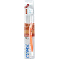 Orex Toothbrush Rounded-Tip Medium Soft Bristles Ergonomic Non-Slip Handle 1 Piece