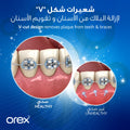 Orex Orthodontic Toothbrush V-Trim Soft Bristles for Braces, Fillings and Crowns, 1 Piece