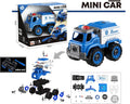 Lei Meng Toys Mini Car DIY Toy Bricks Police Truck, 29 Pieces