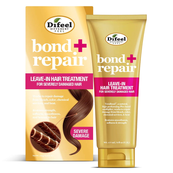 Difeel Bond Repair Leave-In Hair Treatment Cream with TeraBond, Damaged Hair, 177ml