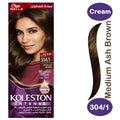 Koleston Color Intense Cream Kit Medium Ash Brown 304/1 with Developer