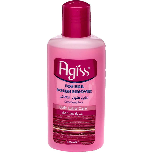 Agiss Nail Polish Remover Extra Care Acetone-Free Grape Seed Oil 125 ml