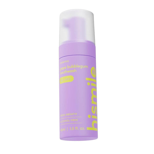 HiSmile Foaming Mouthwash Alcohol-Free Grape Bubblegum 45 ml