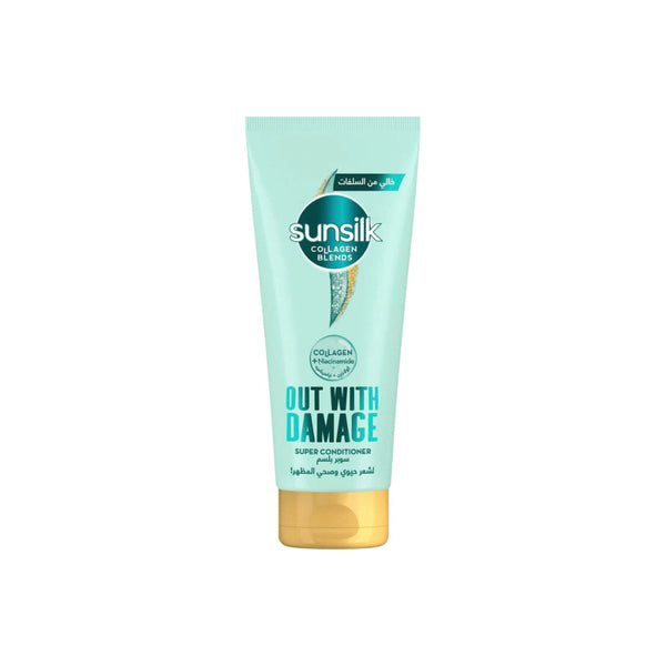 SUNSILK Out With Damage Super Conditioner for Damaged Hair with Collagen & Niacinamide 170ml