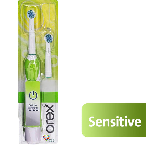 Orex Adult Power Rotating Toothbrush Sensitive Soft Rubber Handle 1 Pc