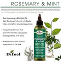 Difeel Rosemary Mint Strengthening Hot Oil Treatment Biotin Hair Oil