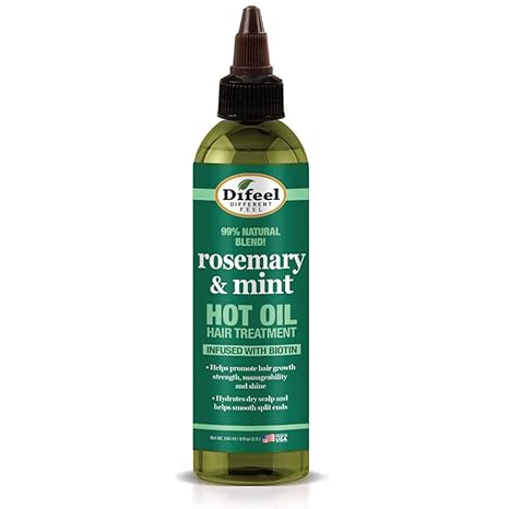 Difeel Rosemary Mint Strengthening Hot Oil Treatment Biotin Hair Oil