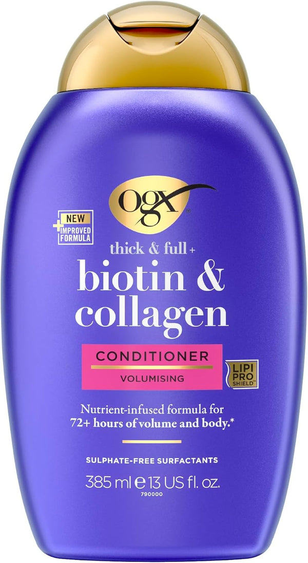 Ogx Thick & Full Biotin & Collagen Conditioner, Sulfate-Free, pH Balanced, 385ml