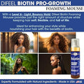 Difeel Biotin Foaming Mousse Lightweight Volumizing Hair Styling Foam 237ml