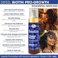 Difeel Biotin Foaming Mousse Lightweight Volumizing Hair Styling Foam 237ml