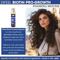 Difeel Biotin Foaming Mousse Lightweight Volumizing Hair Styling Foam 237ml