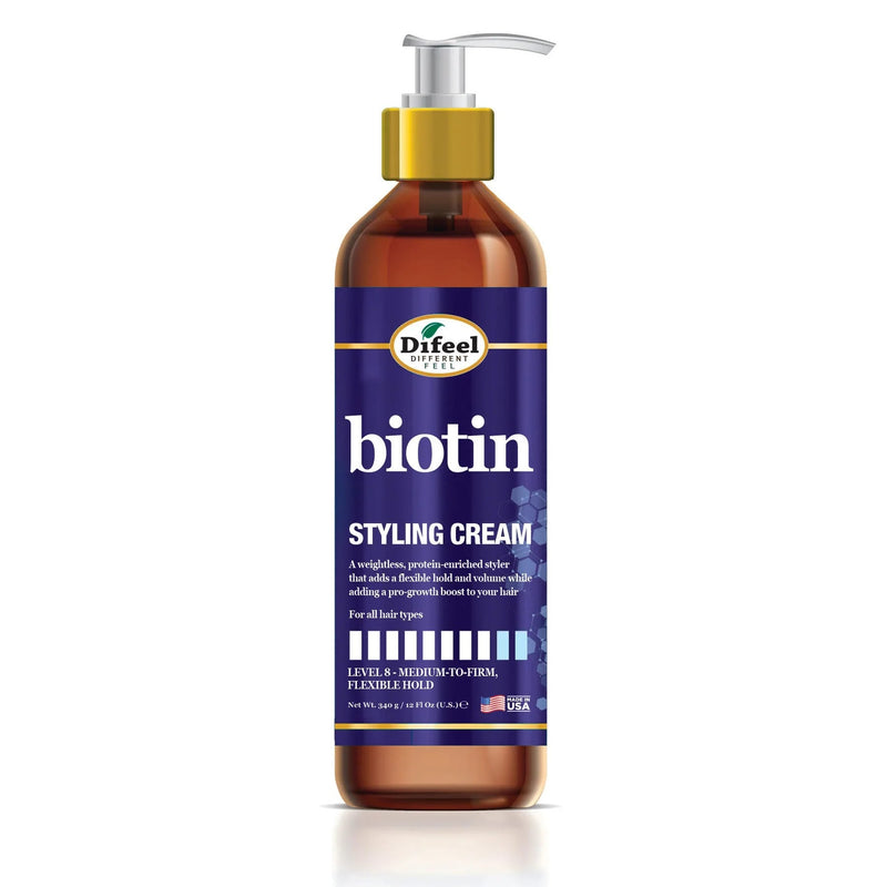 Difeel Biotin Styling Cream Protein-Enriched Flexible Hold Hair Cream