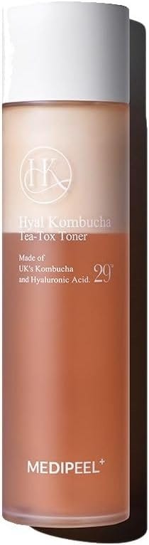 Medi-Peel Hyal Kombucha Tea-Tox Toner Fermented Tea, Hyaluronic Acid, Radiance Care