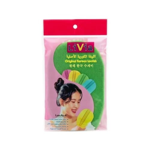 Livia Korean Body Loofah Flexible Exfoliating Bath Scrubber