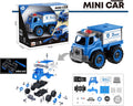 Lei Meng Toys Mini Car DIY Toy Bricks Police Van Building Set, 28 Pieces, Ages 6+