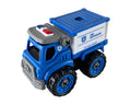 Lei Meng Toys Mini Car DIY Toy Bricks Police Van Building Set, 28 Pieces, Ages 6+