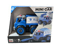 Lei Meng Toys Mini Car DIY Toy Bricks Police Van Building Set, 28 Pieces, Ages 6+