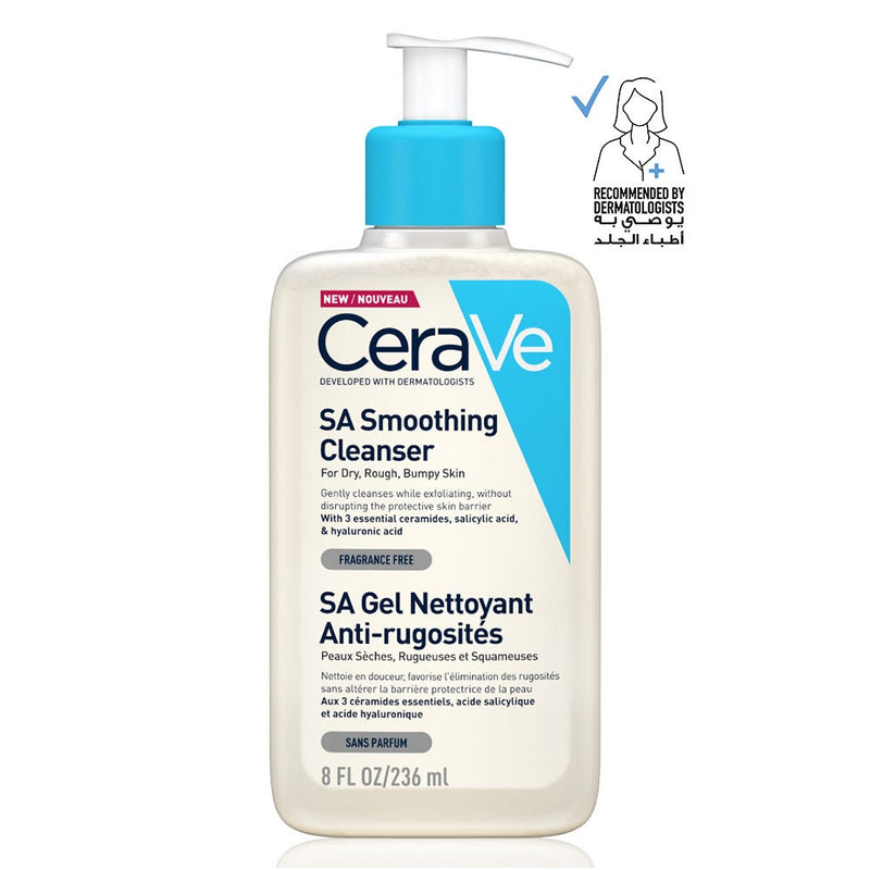 CeraVe SA Smoothing Cleanser Foaming Liquid with Salicylic Acid, 236 ml