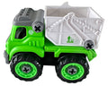 Lei Meng Toys Mini Car DIY Toy Bricks Garbage Truck Building Set, 25 Pieces, Ages 6+
