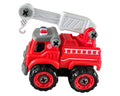 Lei Meng Toys Mini Car DIY Toy Bricks Fire Rescue Truck, 28 Pieces, Ages 6+