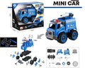 Lei Meng Toys Mini Car DIY Toy Bricks Police Rescue Truck, 26-Piece Building Set