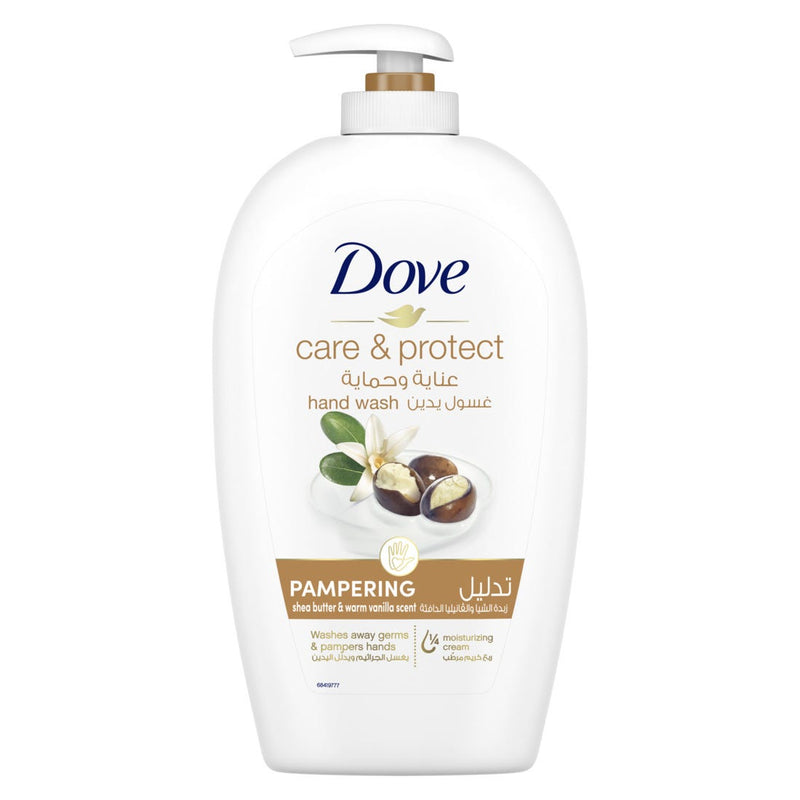 Dove Pampering Hand Wash with Shea Butter & Vanilla, Moisturising Liquid Soap, 500ml