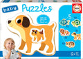 Educa Borras Baby Animal Puzzle, 5 Progressive Puzzles, 2 to 4 Pieces