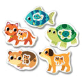 Educa Borras Baby Animal Puzzle, 5 Progressive Puzzles, 2 to 4 Pieces