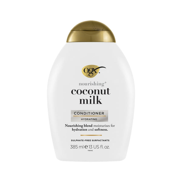 Ogx Nourishing + Coconut Milk Conditioner for Dry Hair, Sulfate-Free, 385ml