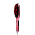 Style Thermal Smoothing Brush Ceramic Hair Straightening Tool with Indicator Light