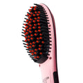 Style Thermal Smoothing Brush Ceramic Hair Straightening Tool with Indicator Light