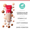 Bourjois Healthy Mix Clean Beautifier Foundation Liquid Radiant Finish Vitamins C & E 01 Fair