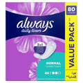 Always Comfort Protect Normal Pantyliners, Odor-Neutralizing, 80 Count