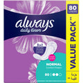 Always Comfort Normal Panty Liners Fresh Scent Odour Neutralizing 80 Count