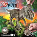 Educa Borras T Rex 3D Creature Cardboard Puzzle, 82 Pieces, 61 cm