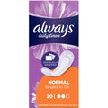 Always Wrapped Pantyliner Comfort Protect Normal Individually Wrapped 20 Count